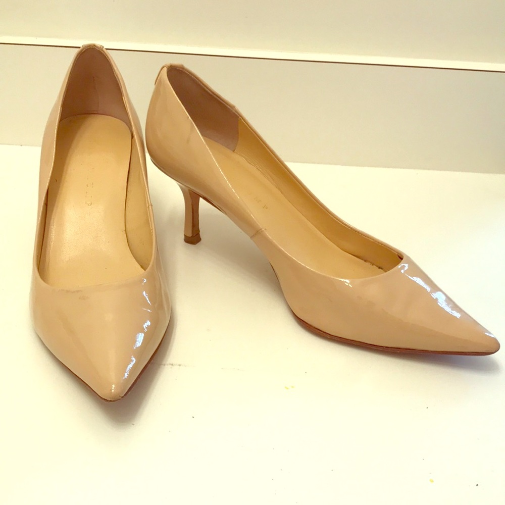 Patent Leather Nude Pumps